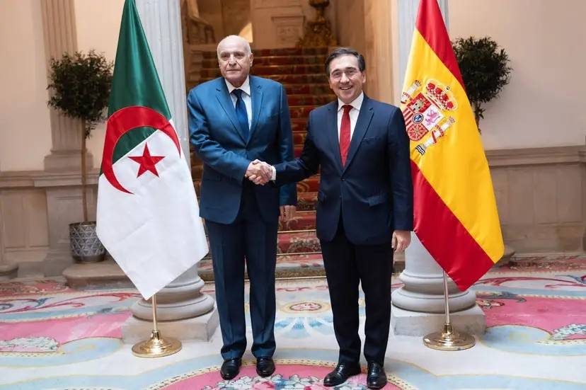 Mr. Attaf is holding a working session with his Spanish counterpart in Madrid